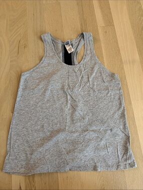 Victoria's Secret Light Gray Racerback Tank Top